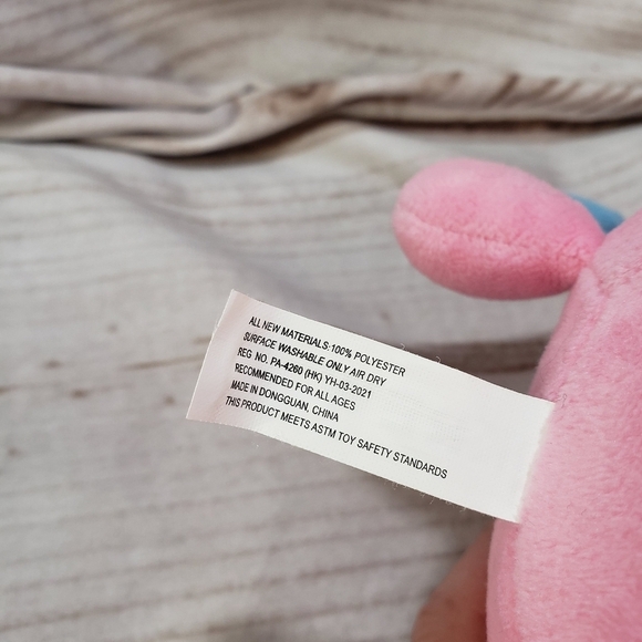 Krew District Funneh Rainbow Cat Unicorn Squish Plush Stuffed Toy Pink Blue 8" - Picture 9 of 10